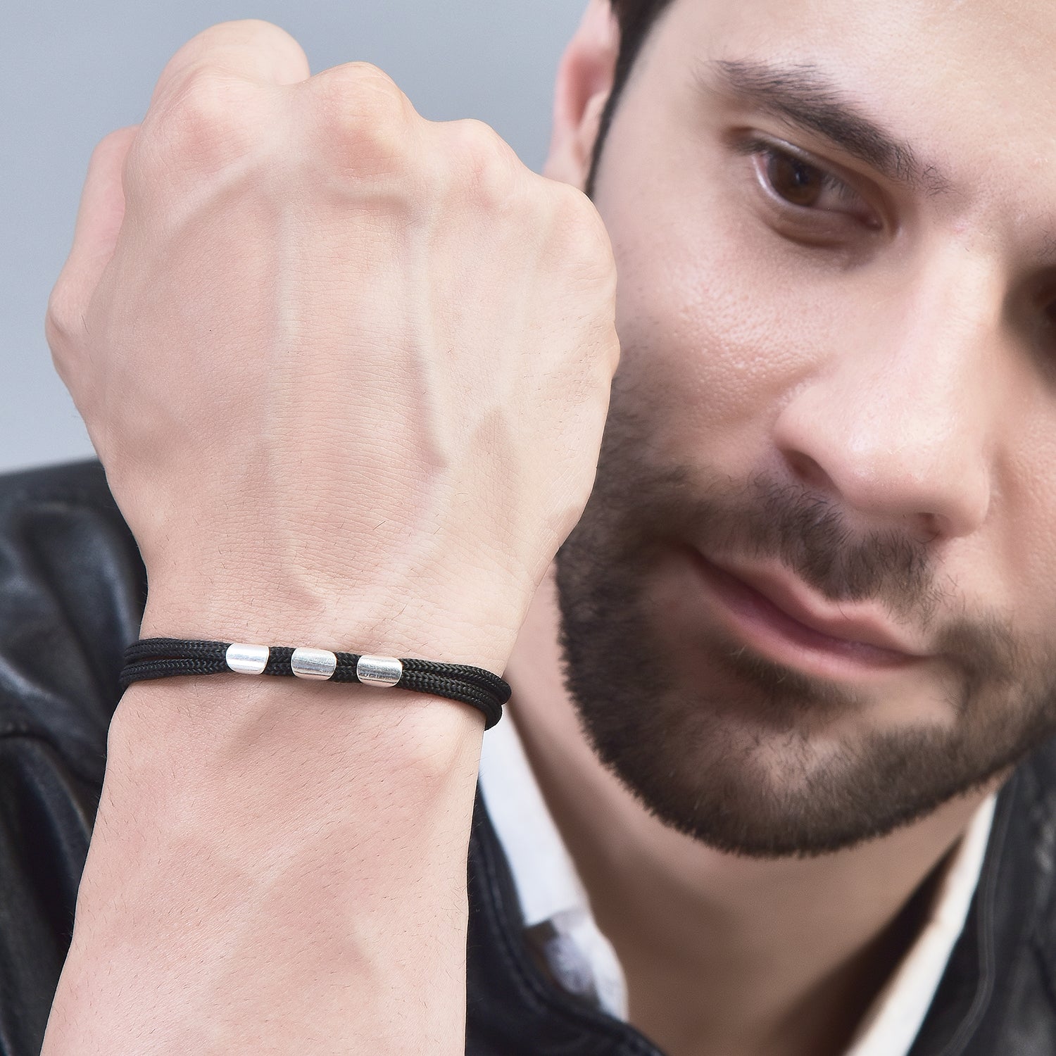 MEN - Your Way 92.5 Silver Reversible Bracelet