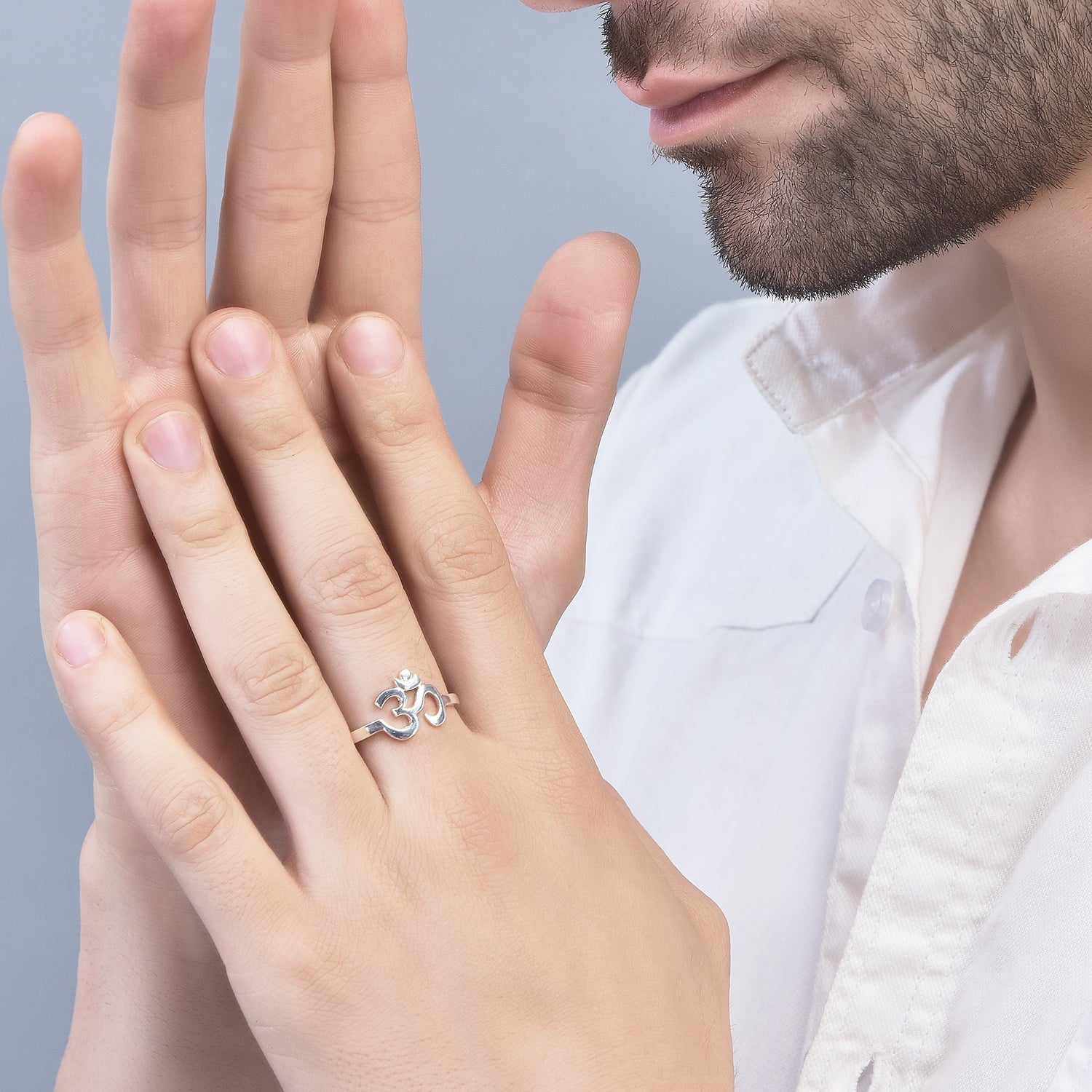 PREORDER - MEN - OM Ring 92.5 Silver