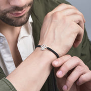 PREORDER - MEN Mahadev's Trishul Gaze 92.5 silver Bracelet