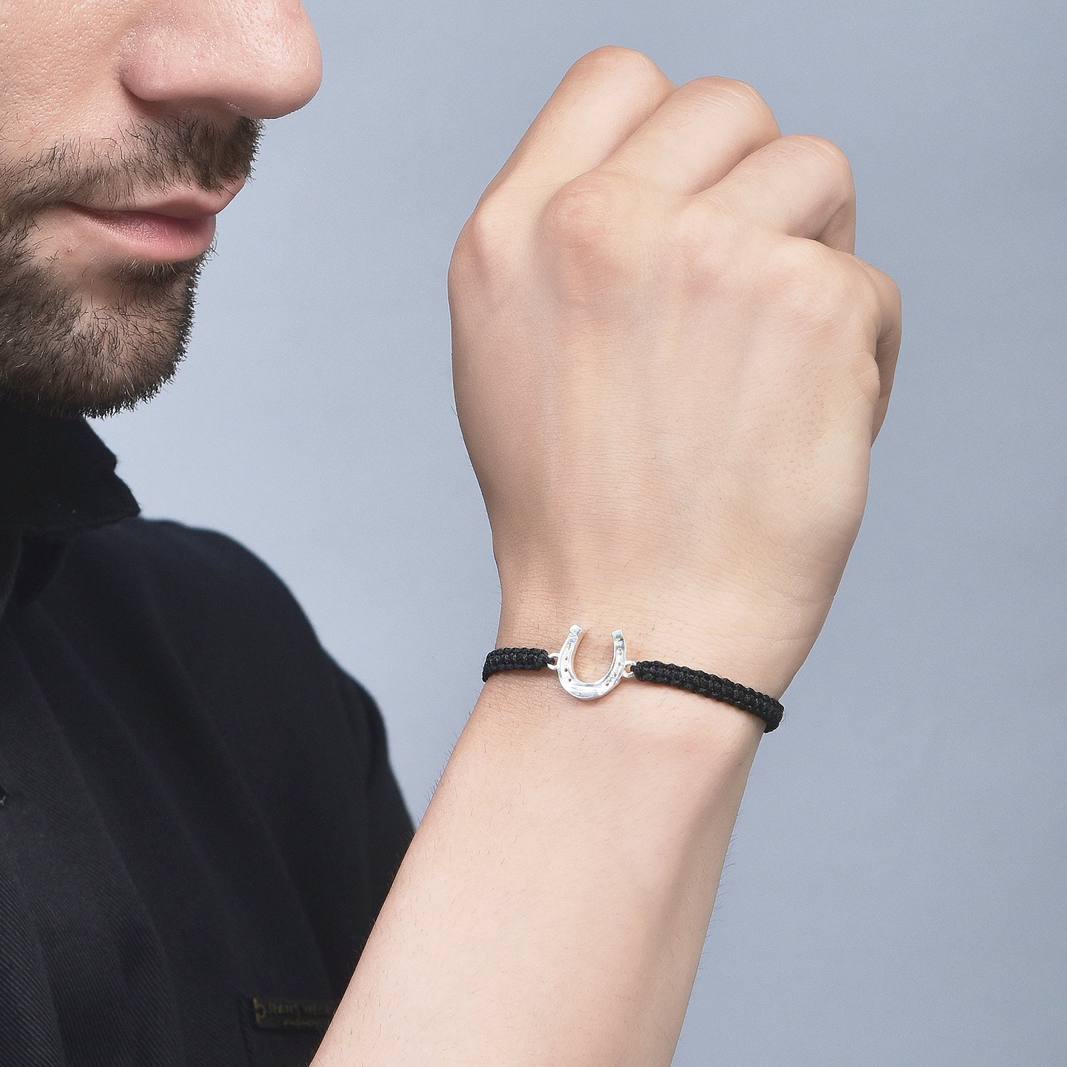 MEN- HorseShoe 92.5 Silver Bracelet