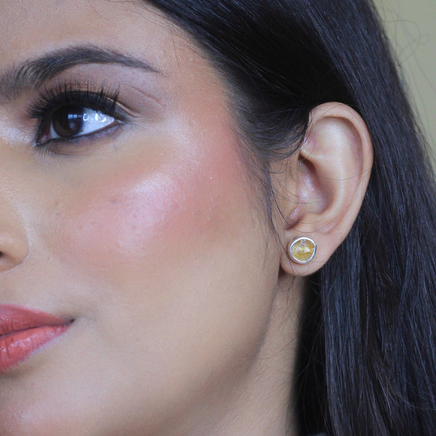 EARRING - Citrine Sun Kissed Studs