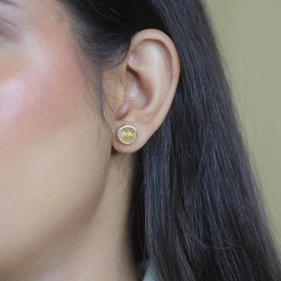 EARRING - Citrine Sun Kissed Studs