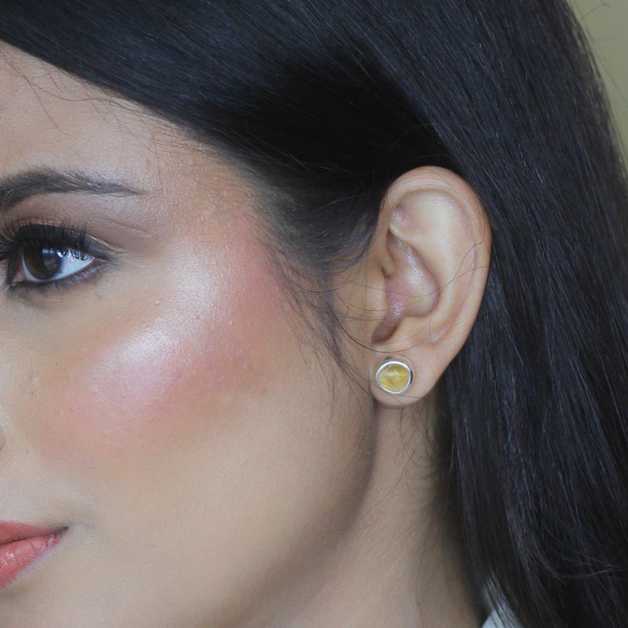 EARRING - Citrine Sun Kissed Studs