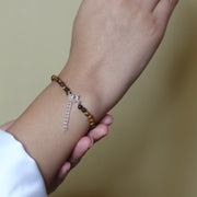 WOMEN - Devi Maa 92.5 Silver with Tiger Eye Beads Bracelet