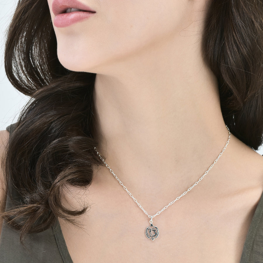 NECKLACE - Ek Onkar 92.5 Silver Pendant and Chain
