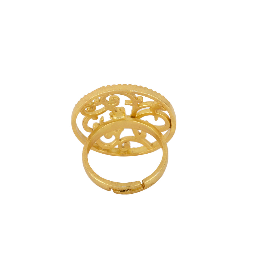Round Lotus Ring