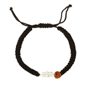 PREORDER - MEN - Third Eye with Rudraksha 92.5 Silver Bracelet