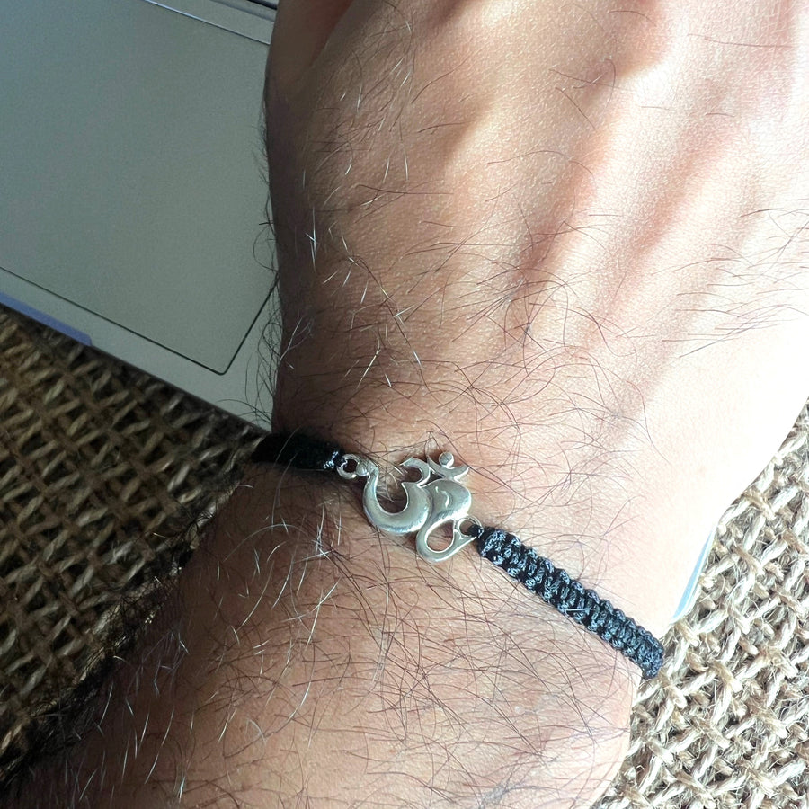 MEN - Shubh Om Ganesha 92.5 Silver Bracelet