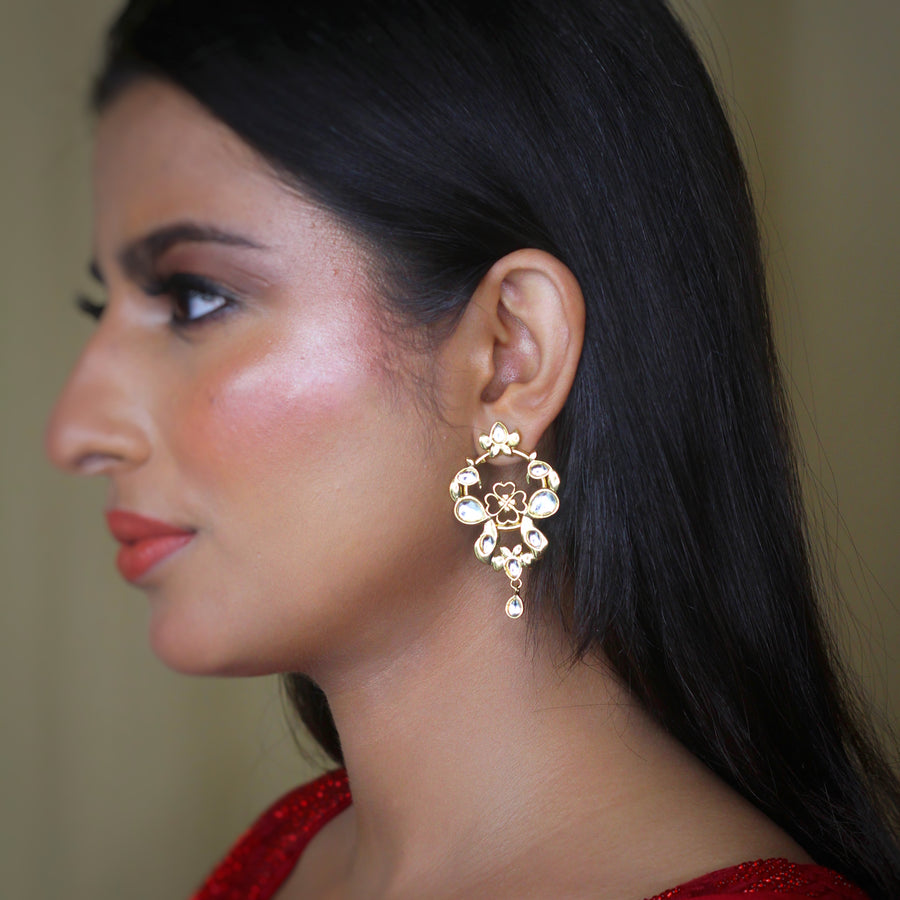 Sitara Big Art Deco  Earring