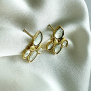 Sitara Stud Art Deco Lotus Earring