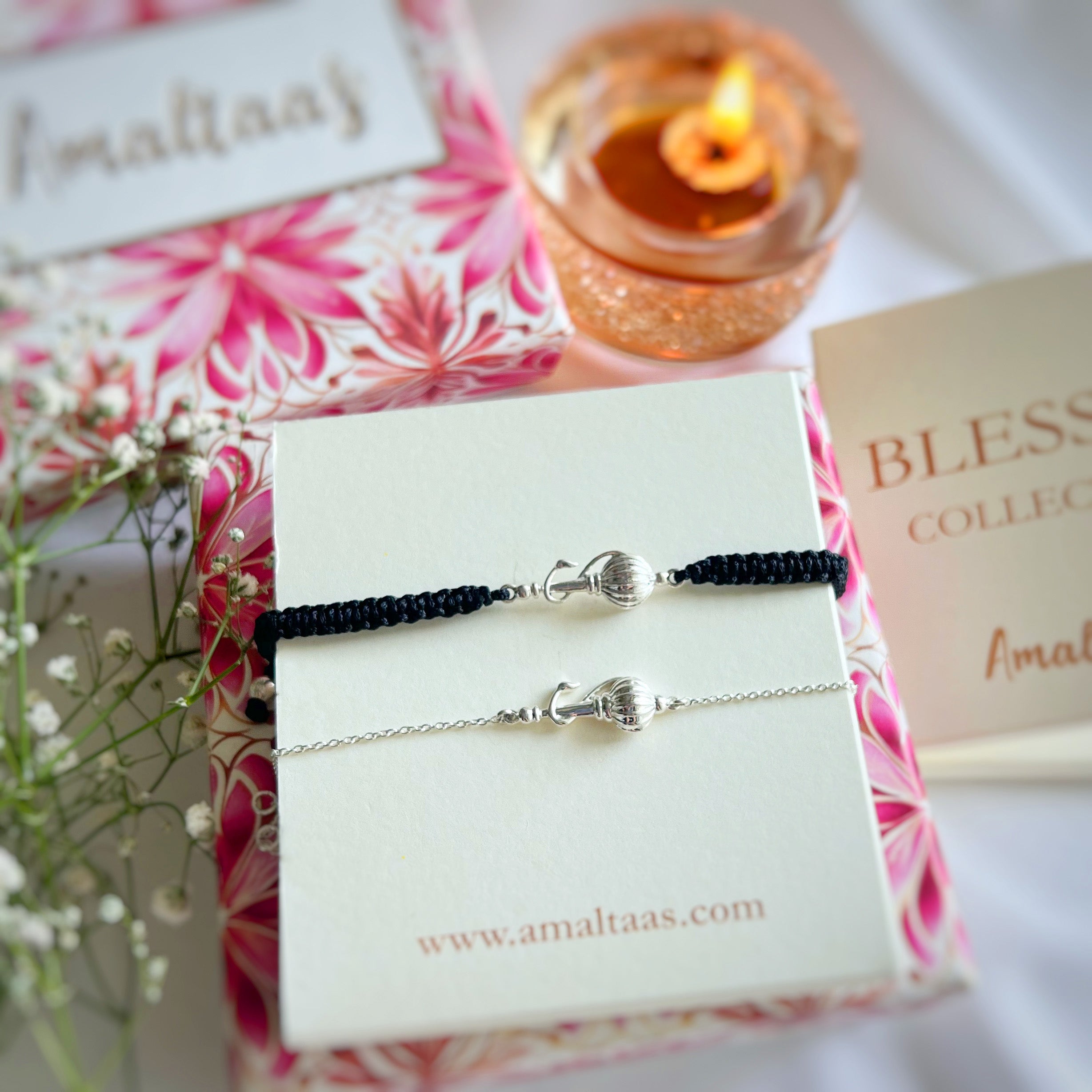 PREORDER- COUPLE - Vayuputra Gada 92.5 Silver Bracelet