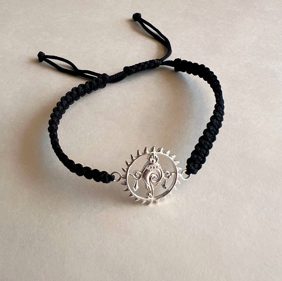 MEN - Shankh Blessings – 92.5 Silver Bracelet