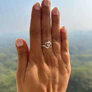 WOMEN RING - 92.5 Silver OM Ring