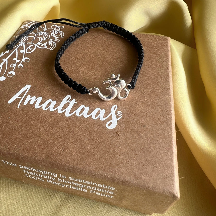 MEN - Shubh Om Ganesha 92.5 Silver Bracelet