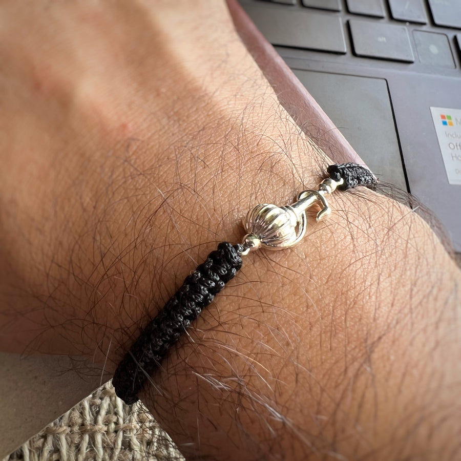 PREORDER - MEN - Vayuputra Gada 92.5 Silver Bracelet