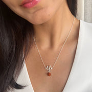 Necklace - Mahadev's Trishul Gaze with Rudraksha - 92.5 Silver