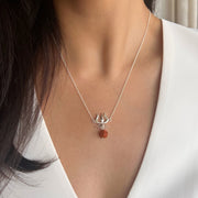 Necklace - Mahadev's Trishul Gaze with Rudraksha - 92.5 Silver