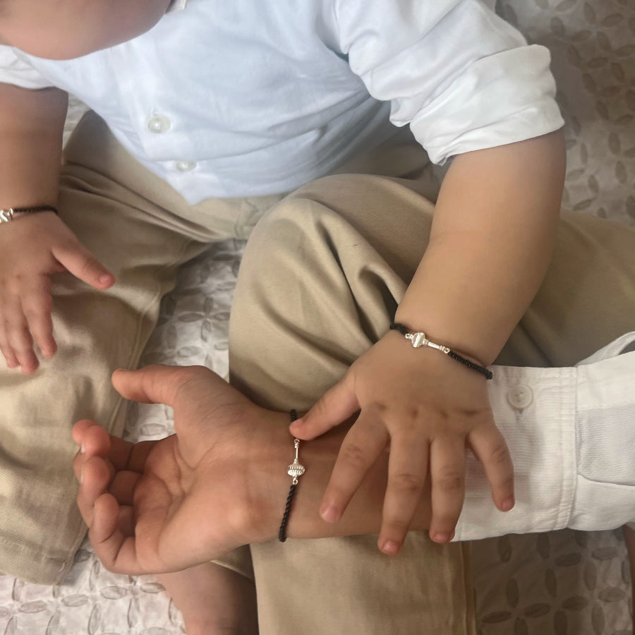 KIDS - (Pair) Bal Hanuman 92.5 Silver Bracelets