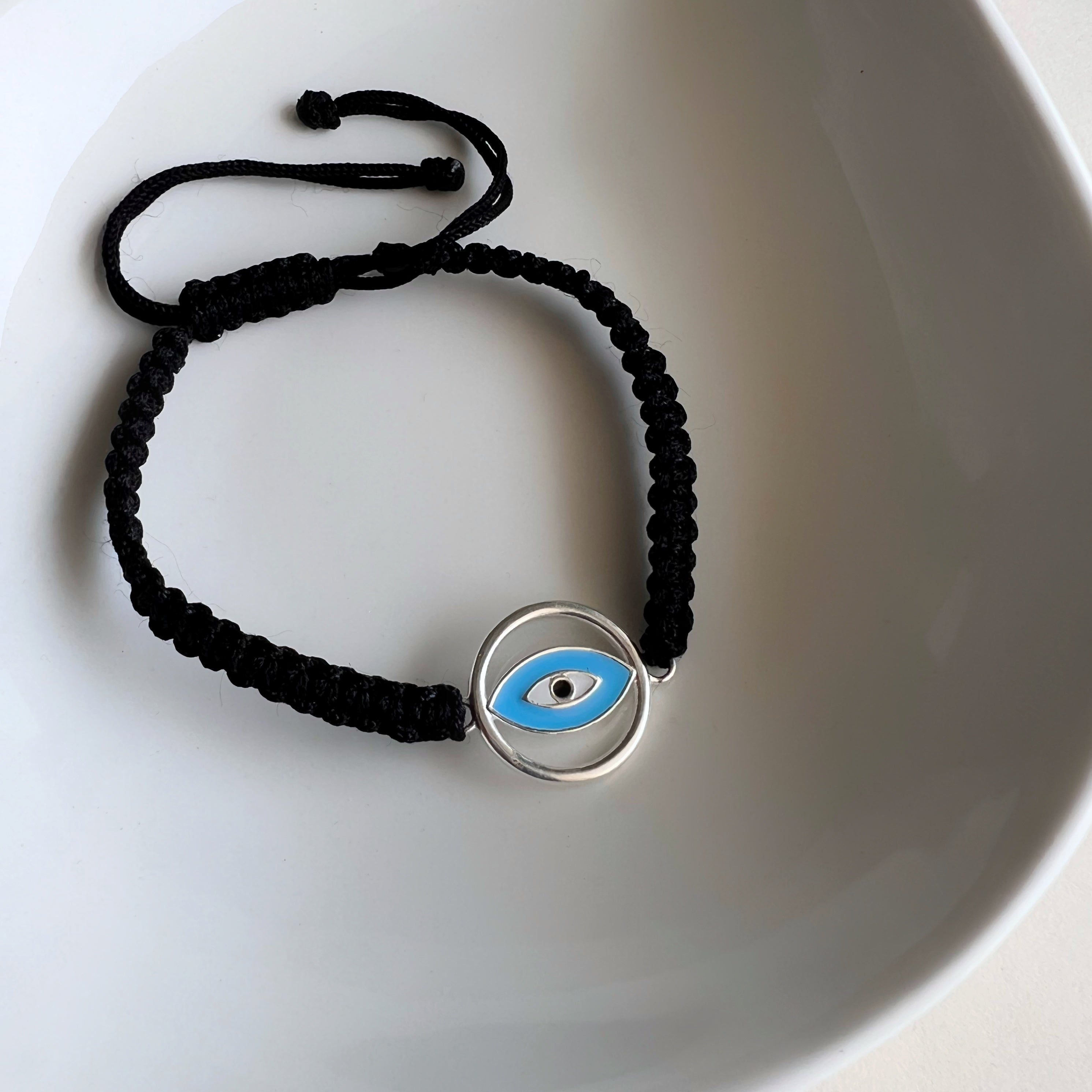MEN – Full Circle Nazar EvilEye, 92.5 Silver Bracelet