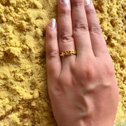 Swasthya (Health) 92.5 Silver Shakti Ring (with 22k Gold-plating)