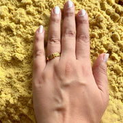 Swasthya (Health) 92.5 Silver Shakti Ring (with 22k Gold-plating)