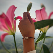 WOMEN - Jai Guruji Blessings 92.5 Silver Bracelet with Black Onyx Beads