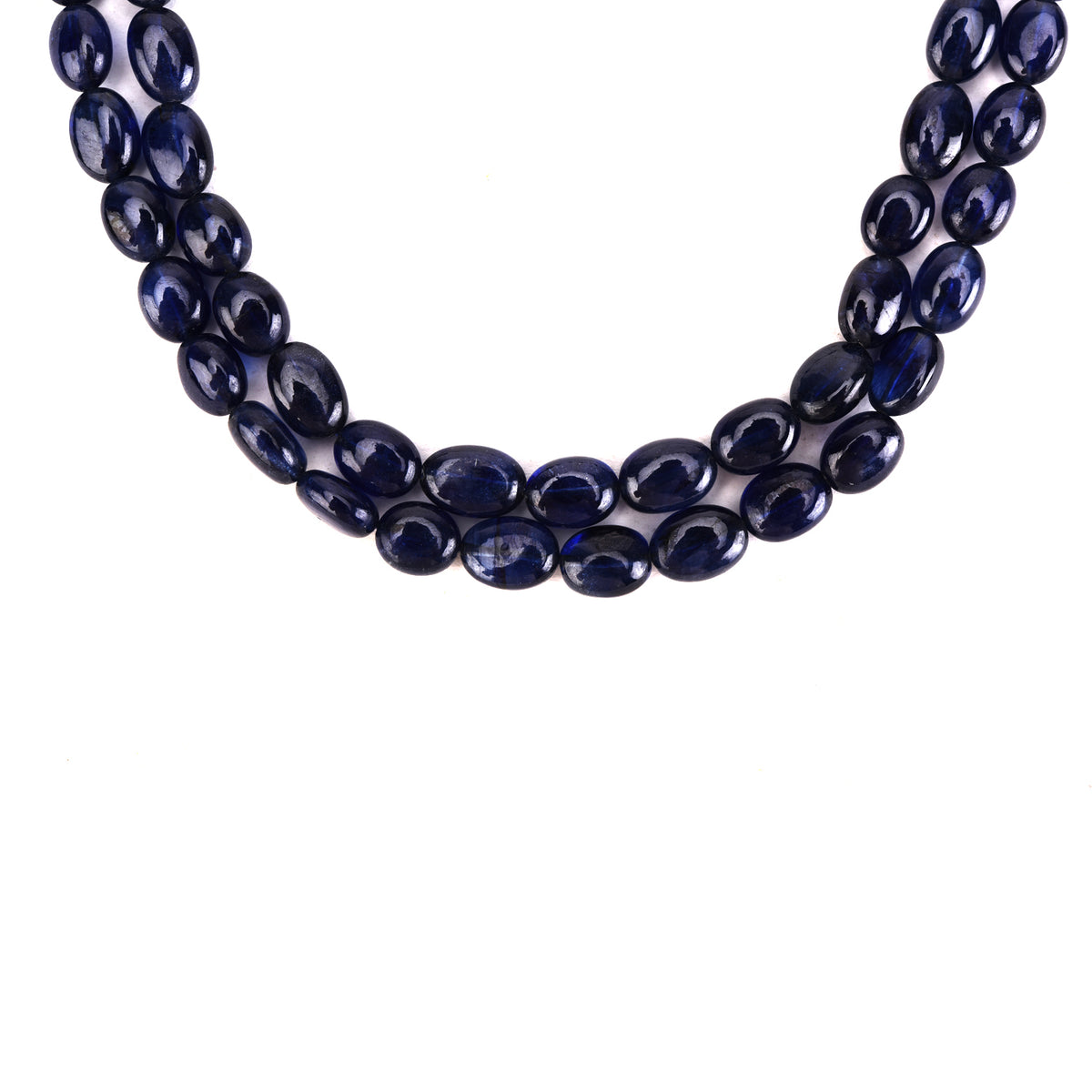 Blue Sapphire Long Bead Mani Double Amaltaas