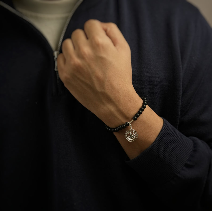 ALL Zodiac Sun Sign For Man - 92.5 Silver PLUS Free Thread Bracelet