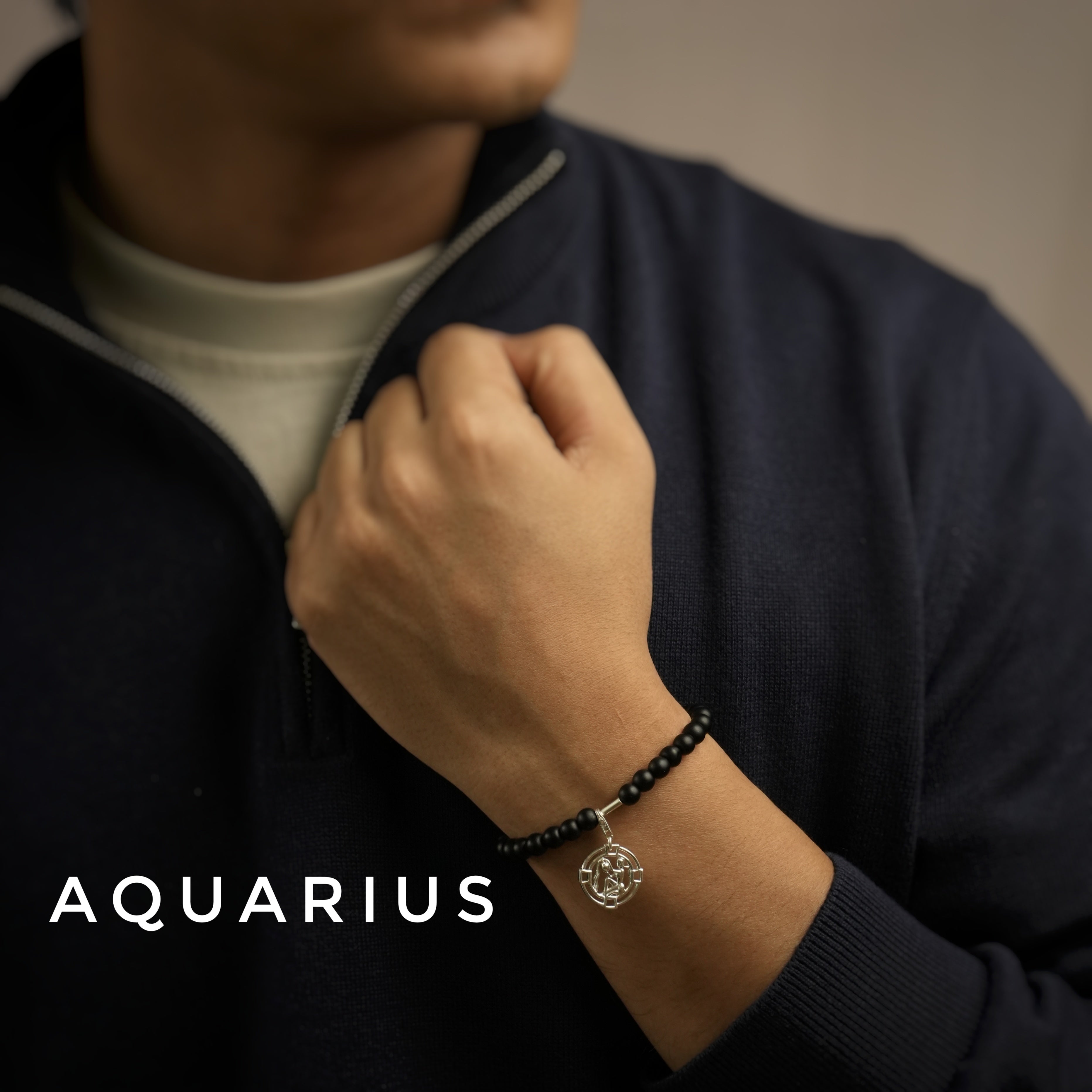 ALL Zodiac Sun Sign For Man - 92.5 Silver PLUS Free Thread Bracelet