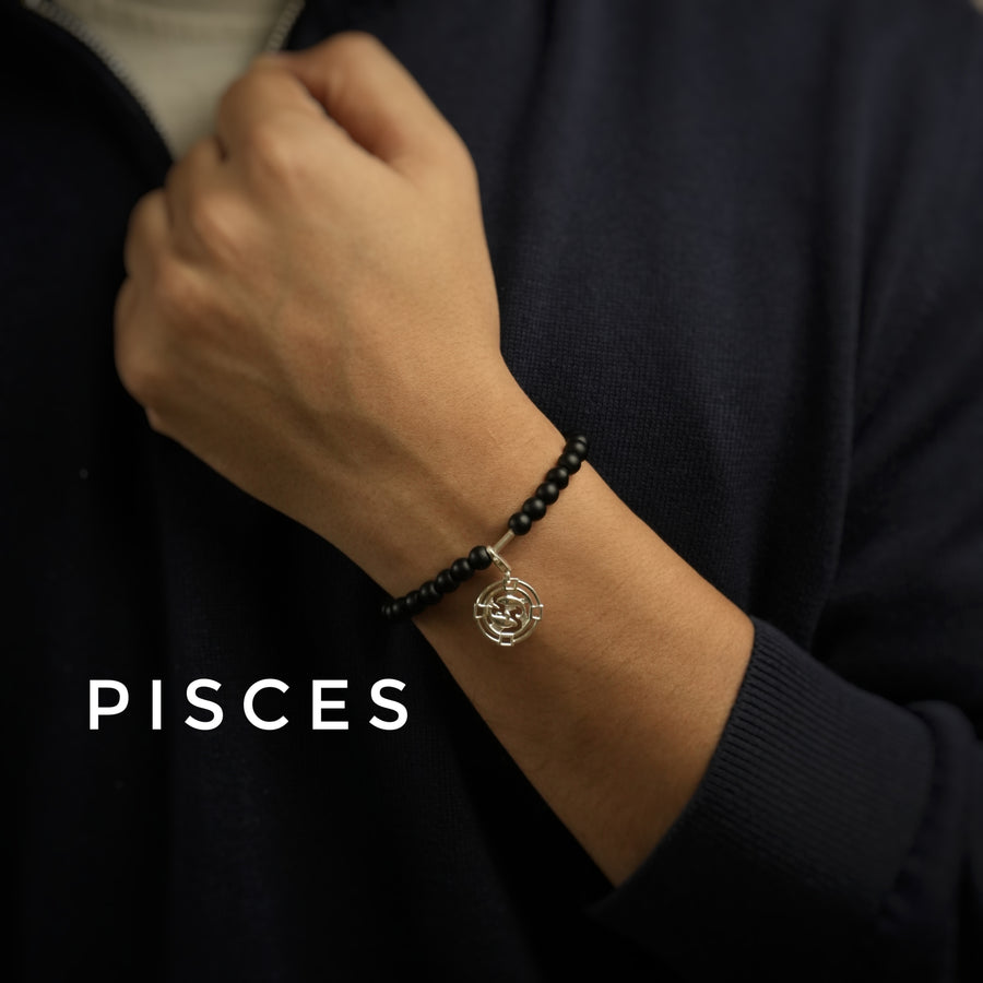 ALL Zodiac Sun Sign For Man - 92.5 Silver PLUS Free Thread Bracelet