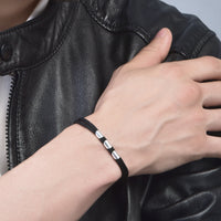 Men - Your Way 92.5 Silver Reversible Bracelet