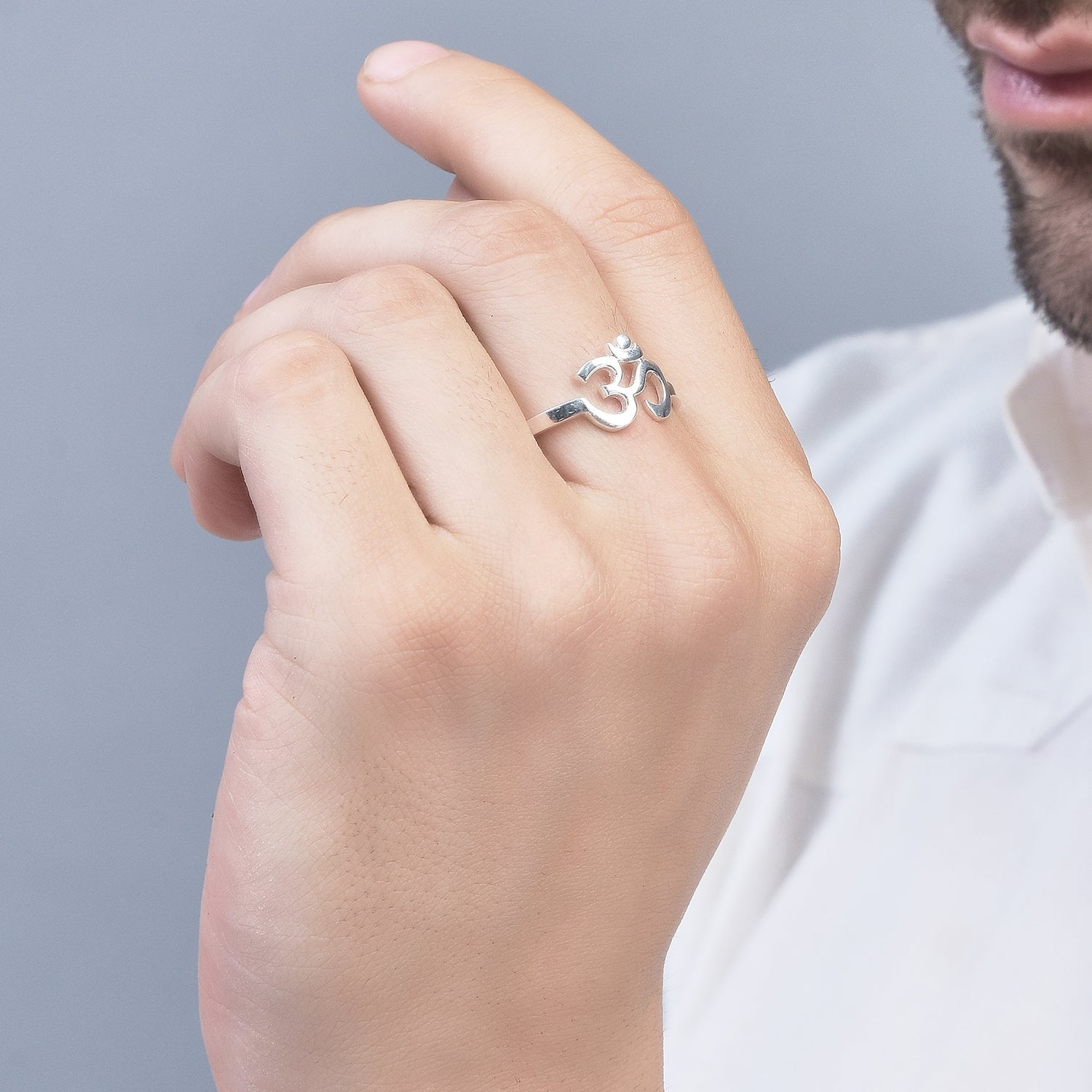 MEN RING - OM 92.5 Silver Ring