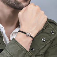 Men - Rabb Raakhaa Ek Onkar 92.5 Silver Bracelet