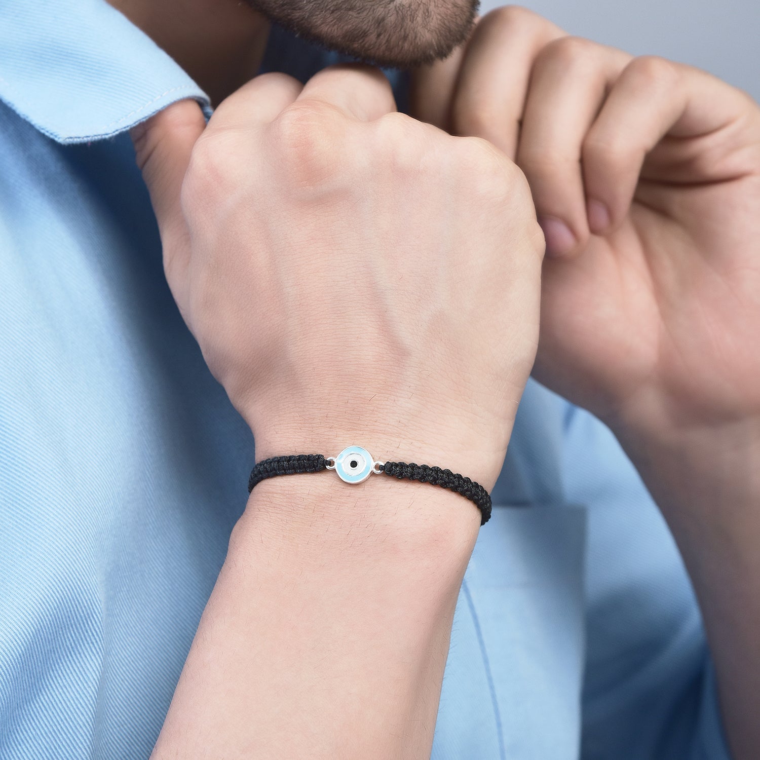 Men- EvilEye "Nazar Guardian" 92.5 Silver Bracelet