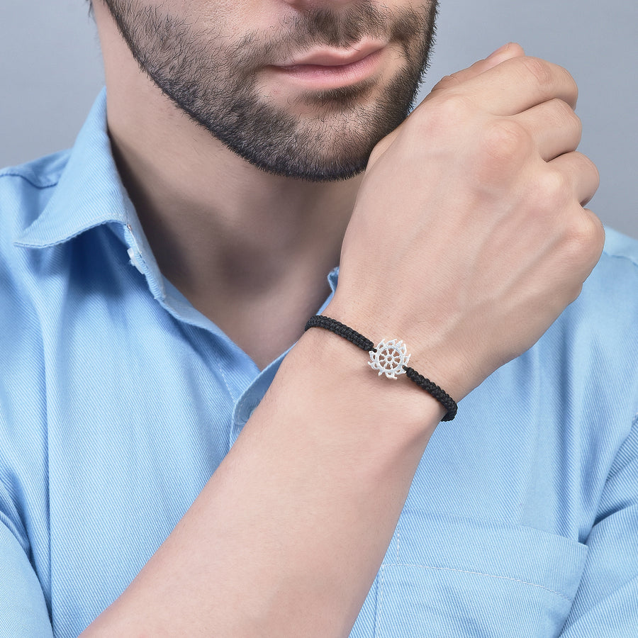 MEN - Sudarshan Chakra 92.5 Silver Bracelet