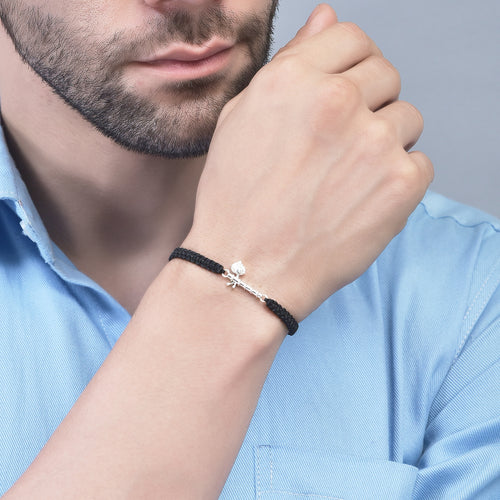 MEN - Thakur ji Bansuri 92.5 Silver Bracelet
