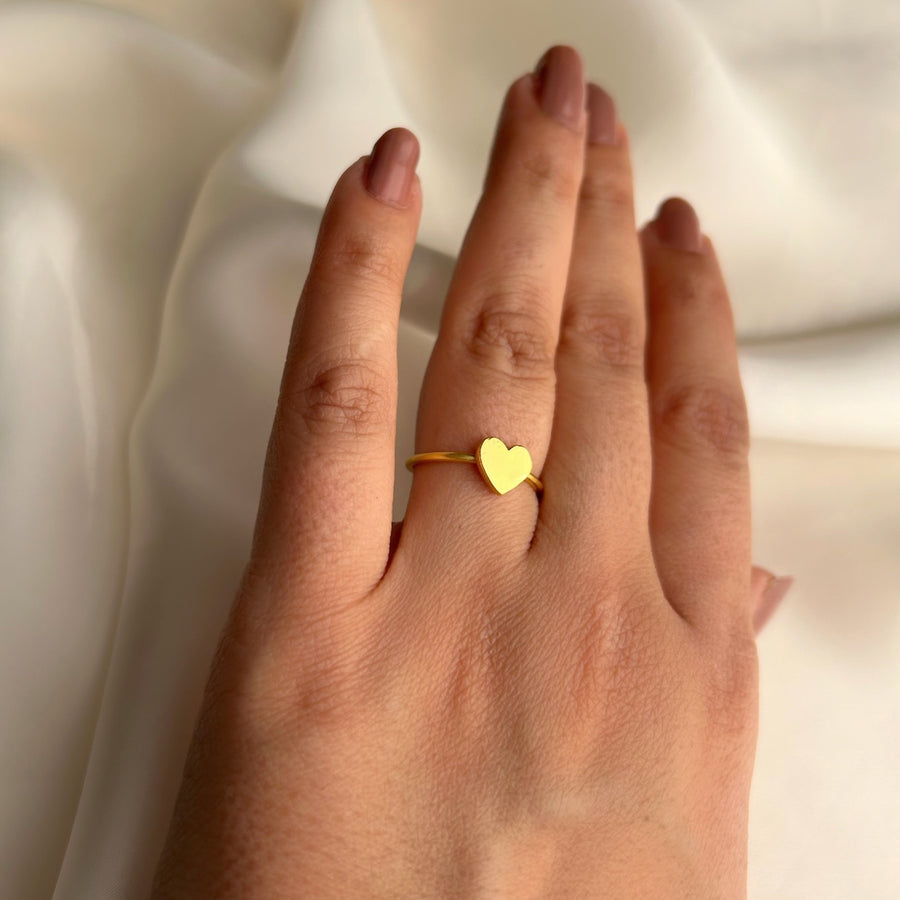 My Heart Ring -  92.5 Silver with 22k Gold Plating
