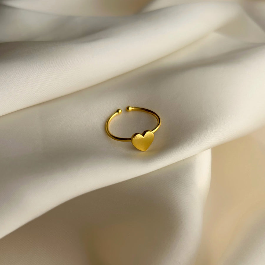 My Heart Ring -  92.5 Silver with 22k Gold Plating