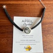 April Birthstone - Crystal 92.5 Silver Bracelet