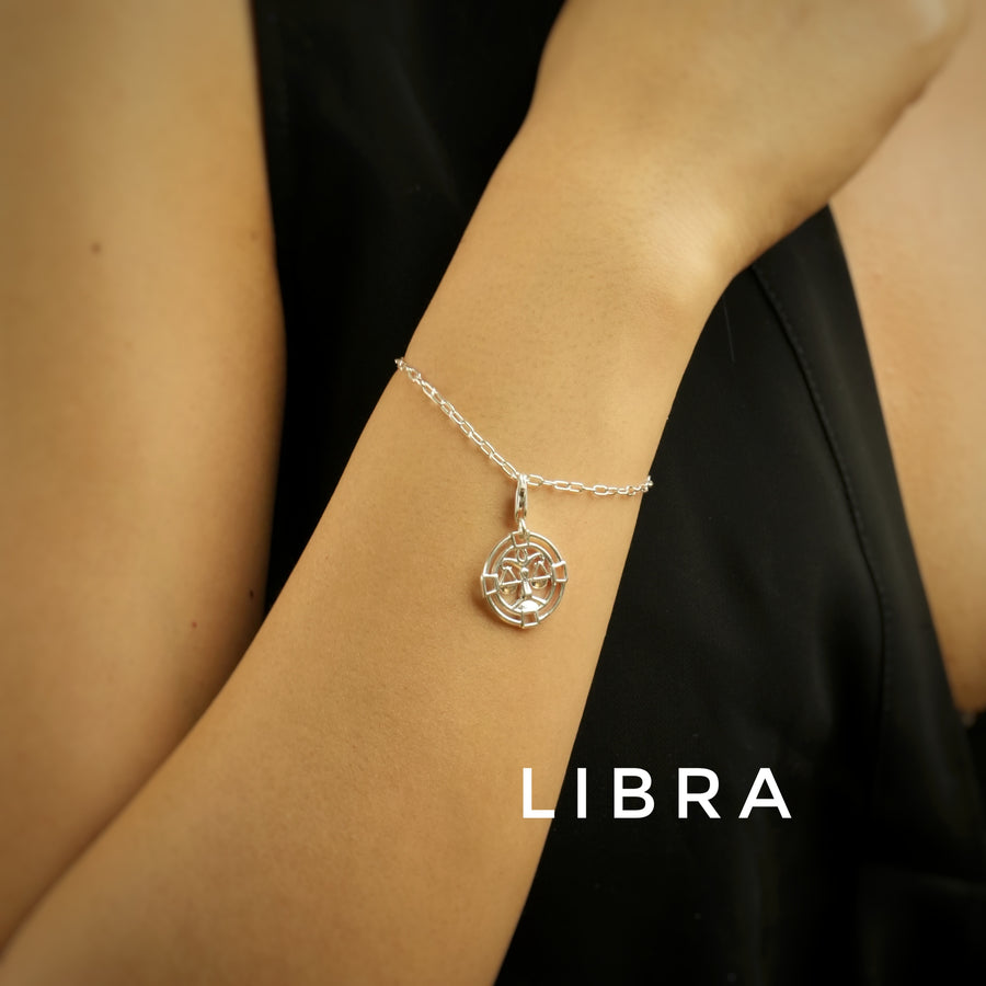Woman Chain Bracelet - ALL Zodiac Sun-Sign in 92.5 Silver PLUS Free Thread Bracelet