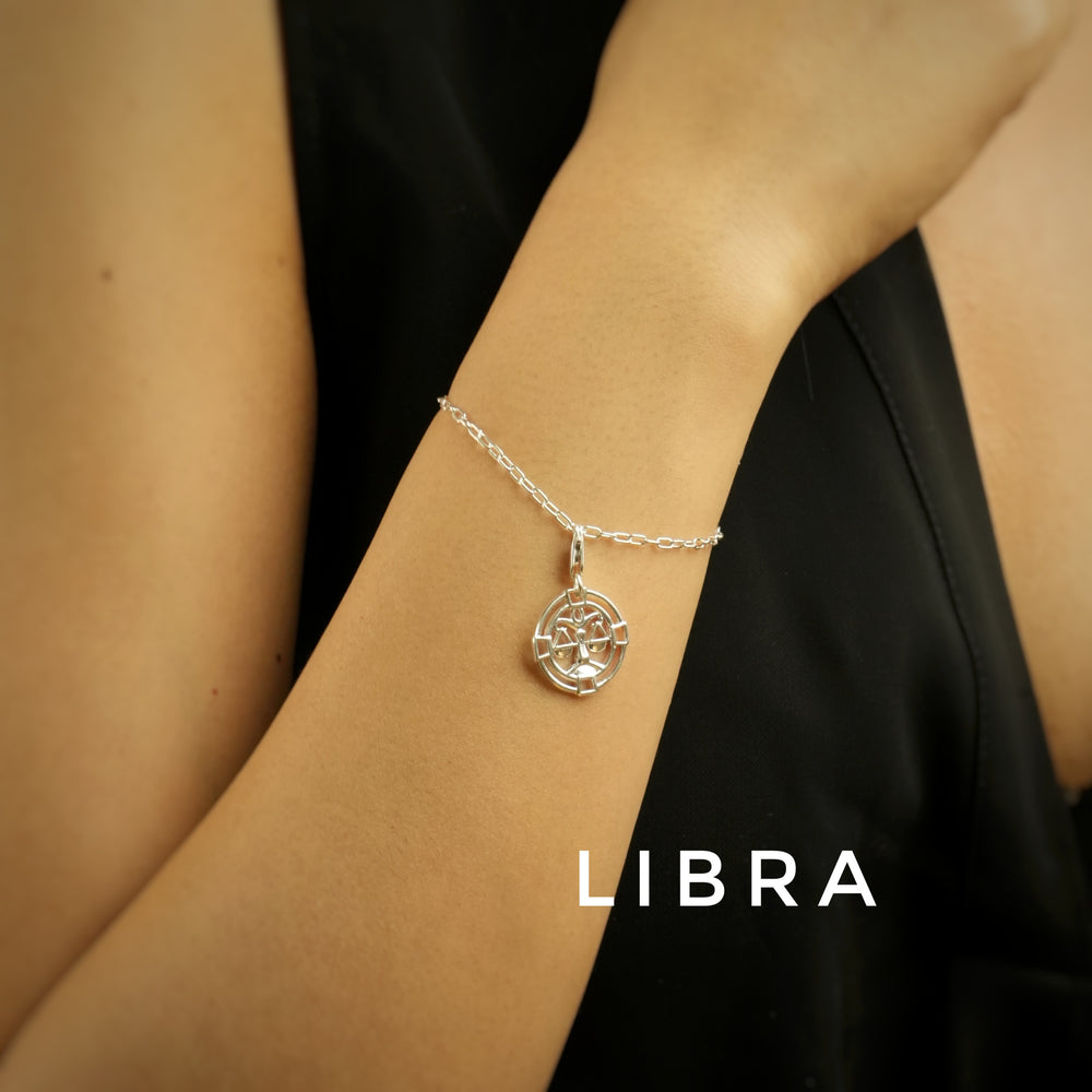 Libra 92.5 Silver Chain Bracelet