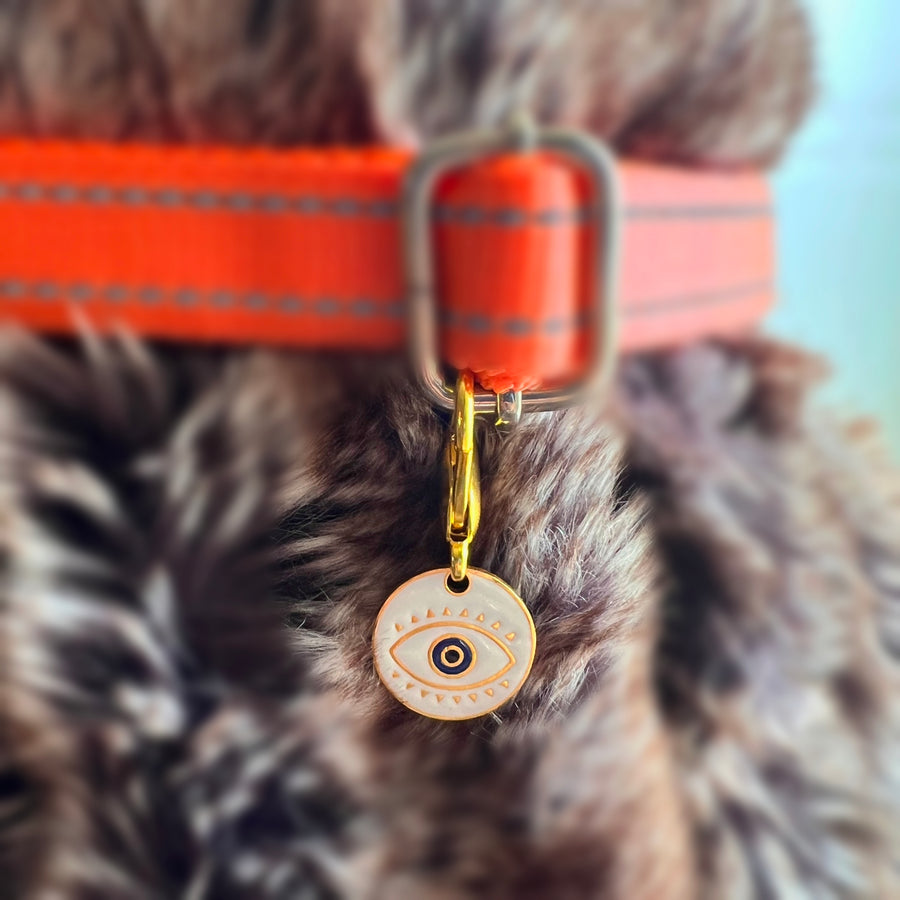 Pet Protection EvilEye - White Medallion