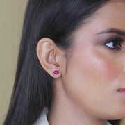 PREORDER - Ruby Scarlet Flame Studs