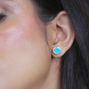 Blue Turquoise Sea Studs