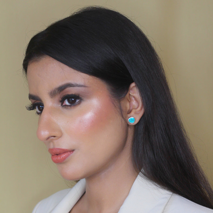 Blue Turquoise Sea Studs