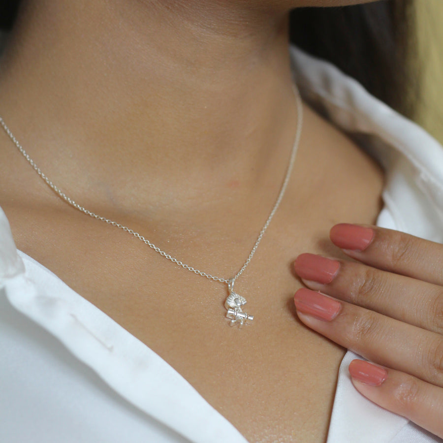COMBO - Thakurji Morpankh Necklace & Earrings Set in 92.5 Silver