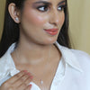 Combo - Thakurji Morpankh Necklace & Earring Set in 92.5 Silver