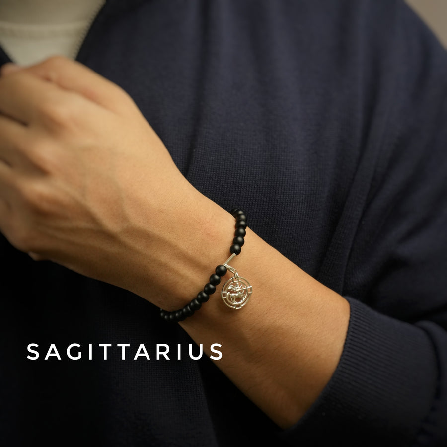 ALL Zodiac Sun Sign For Man - 92.5 Silver PLUS Free Thread Bracelet