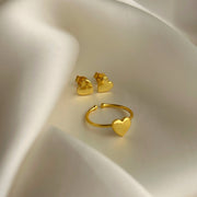 My Heart Ring -  92.5 Silver with 22k Gold Plating
