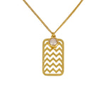 Freshwater Pearl Chevron Chic Necklace